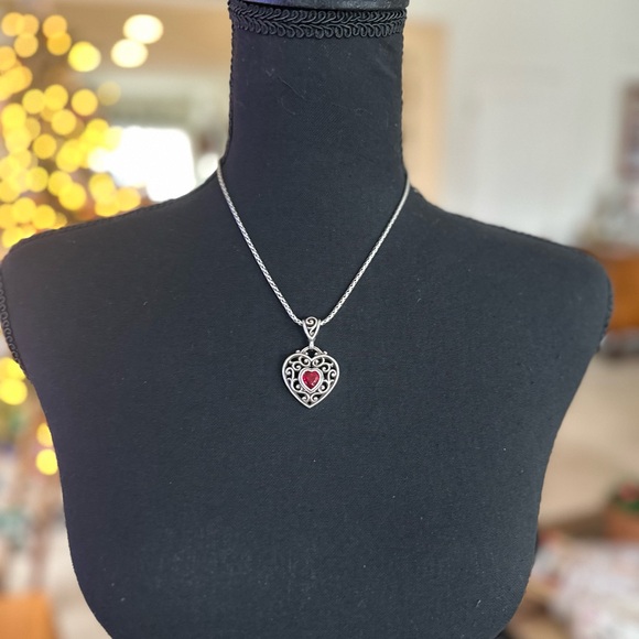 Brighton ❤️ “Go Red” Heart Health Awareness Campaign Red Heart Necklace - Picture 2 of 6